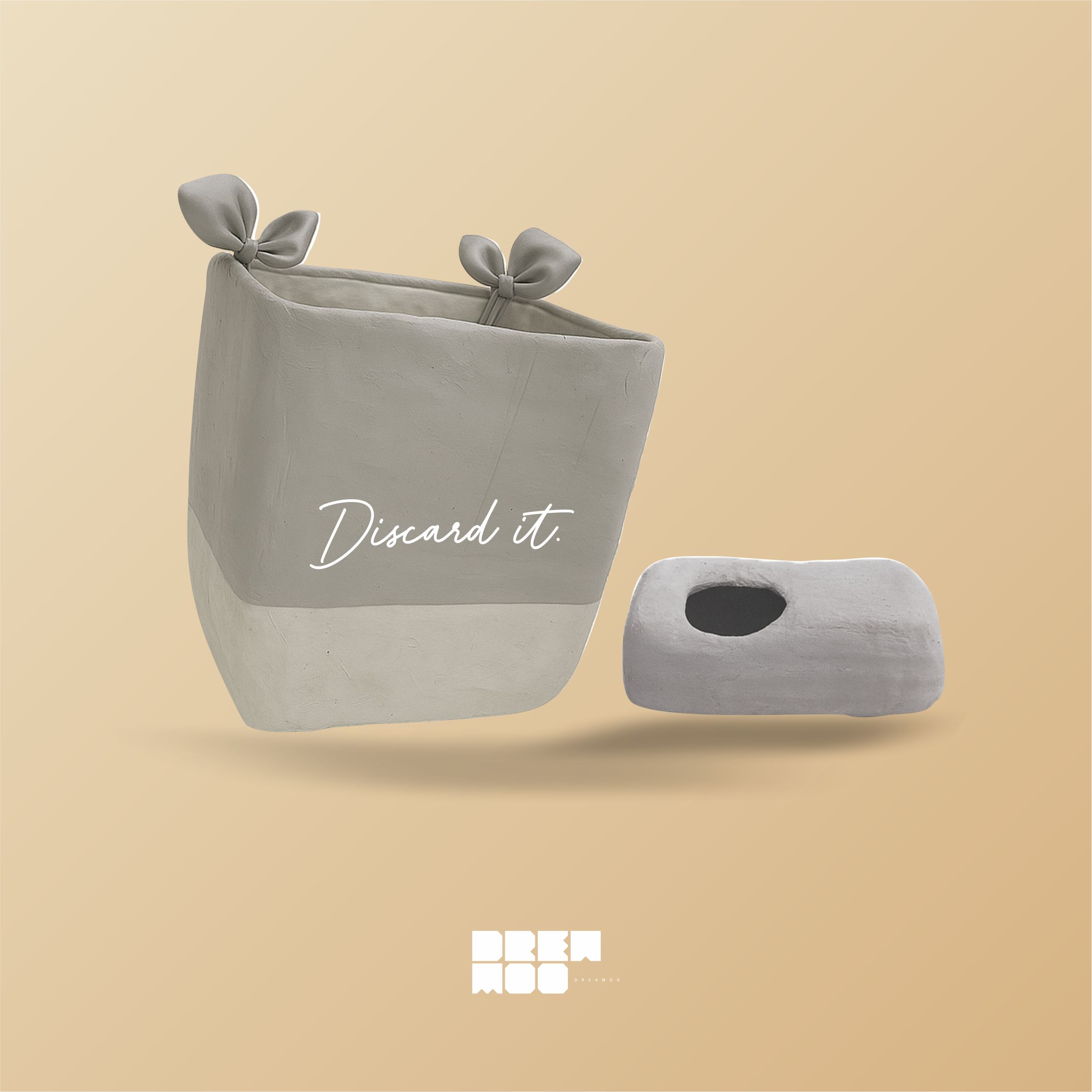 ست سطل و جا دستمال بوهمی