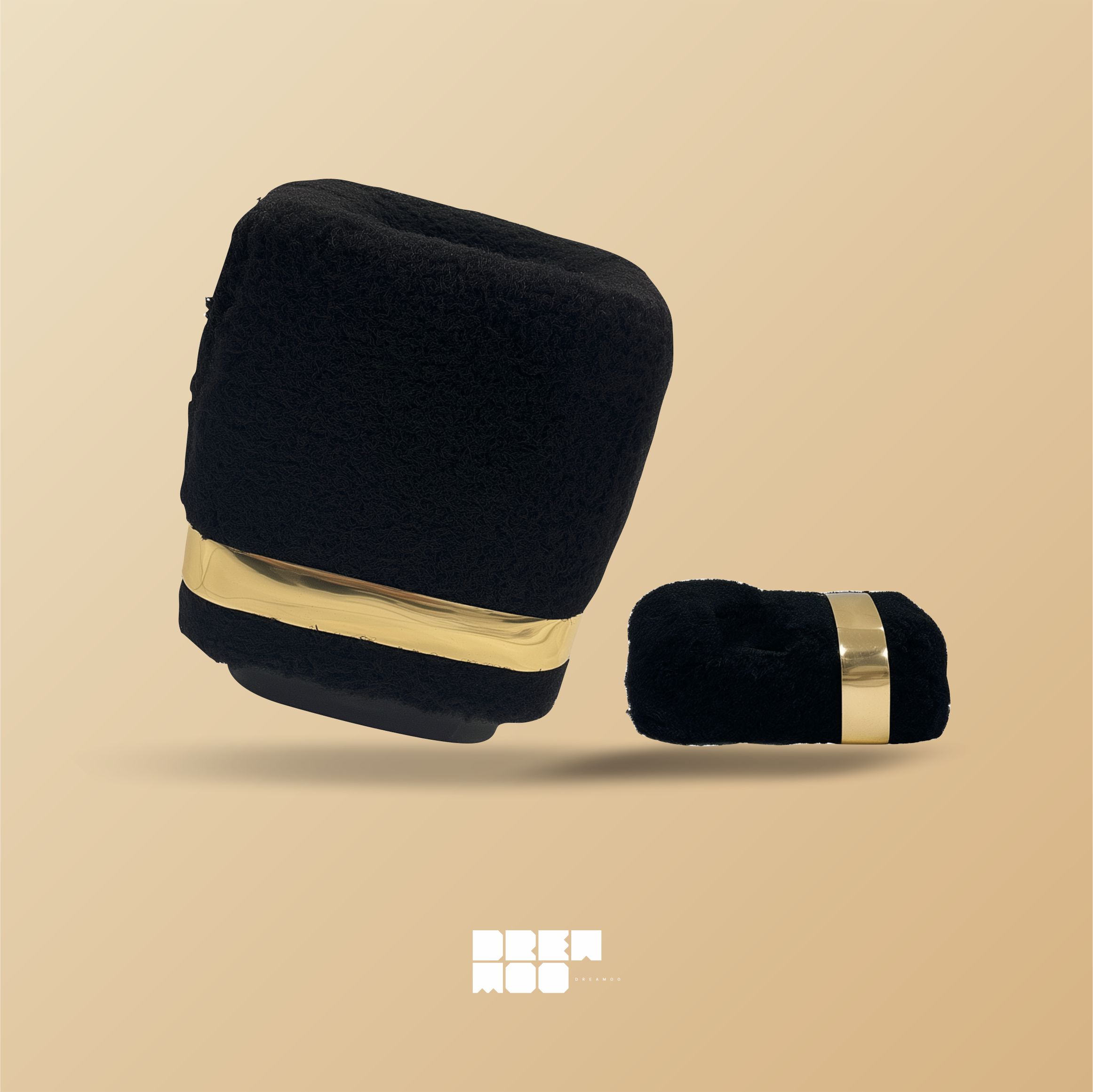 ست سطل و جا دستمال تدی(کمربند طلایی)